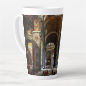 Binnenlandse Zaken van St. Peter's Basilica, Rome Latte Mok (Linkerhoek)
