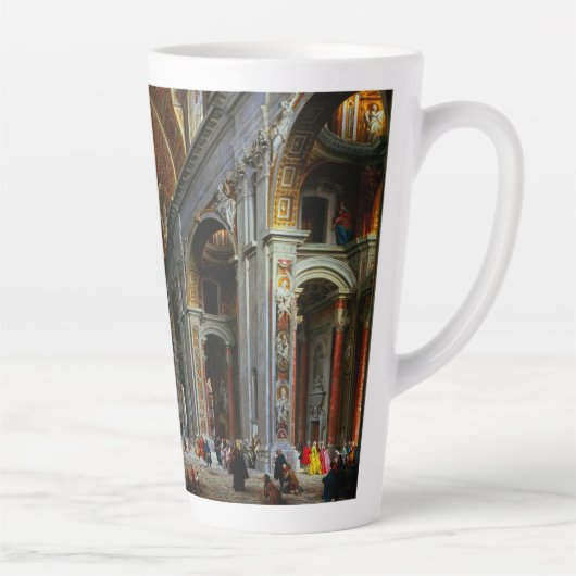 Binnenlandse Zaken van St. Peter's Basilica, Rome Latte Mok (Rechts)