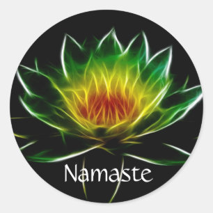 Binnenlicht l Lotus Abstracte Kunst   GEPERSONALIS Ronde Sticker