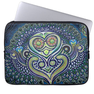 'Binnenlicht' (Psychedelic Owl) Laptop Sleeve