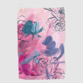 Binnenmuziek - Floral Sketch Golfhanddoek (Voorkant)