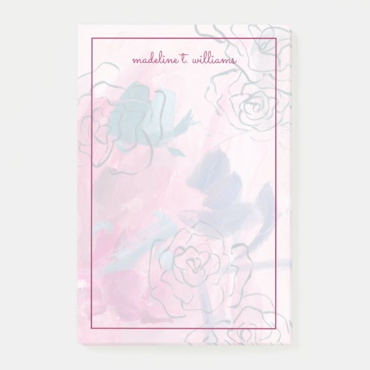 Binnenmuziek - Floral Sketch Post-it® Notes (Voorkant)