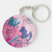 Binnenmuziek - Floral Sketch Sleutelhanger (Achterkant)