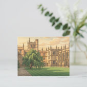 Binnenplaats aan de Universiteit van Oxford Briefkaart (Staand voorkant)