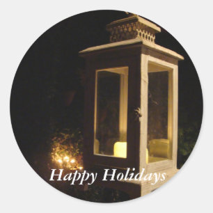 Binnenplaats door Lantaarnlicht Ronde Sticker
