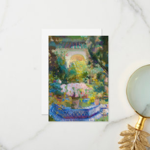 Binnenplaats van het Casa Sorolla van Joaquin Soro Bedankkaart