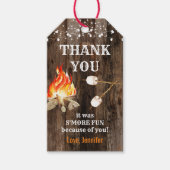 Binnenplaats vreugdevuur cadeaulabel (Voorkant)