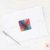 Binnenruimte Vierkante Sticker (Envelop)