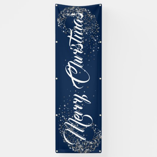 Binnenshuis aangepaste banner voor fijne kerst (Verticaal)