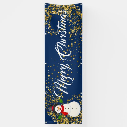 Binnenshuis aangepaste banner voor fijne kerst (Verticaal)