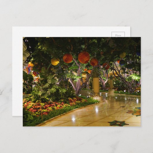 binnenshuis Garden Wynn Atrium Las Vegas #2 Briefk Briefkaart (Voorkant / Achterkant)