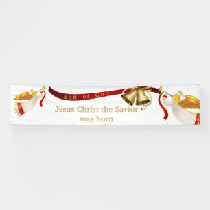 Binnenshuis kerstbanner-zoon van God Spandoek