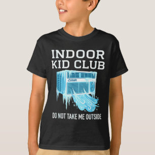 Binnenshuis kind hittegolf overlever grappig anti t-shirt