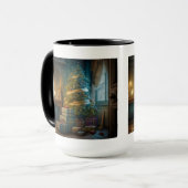 Binnenshuis Mok kerstboom, 15 oz. (Voorkant links)