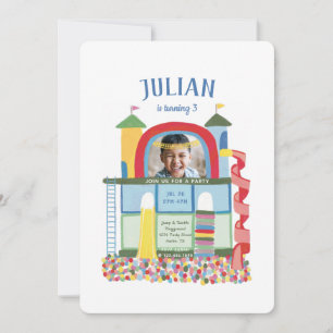Binnenspeelplaats Kinderen Birthday Foto Kaart