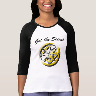 Binnenste Compass Black en White baseball shirt