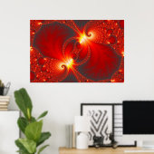 Binnenste - Fractale Kunst Poster (Thuiskantoor)