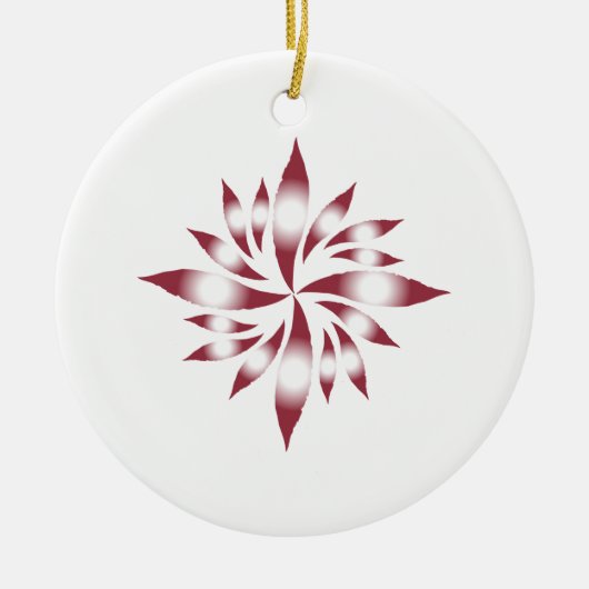 Binnenste kerstster #11 keramisch ornament (Voorkant)