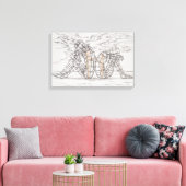 Binnenste onderliggend canvas afdruk (Insitu (Woonkamer))