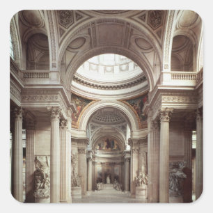 Binnenste uitzicht, 1764-1812 vierkante sticker