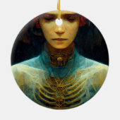 Binnenste Uitzicht Fantasy Sci-Fi Keramisch Ornament (Achterkant)