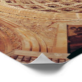 Binnenste uitzicht van de koepel in de kapel poster (Hoek)