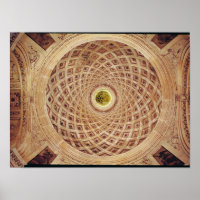 Binnenste uitzicht van de koepel in de kapel