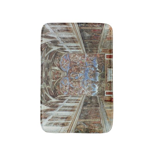Binnenste uitzicht van de Sistinekapel Badmat (Voorkant Verticaal)