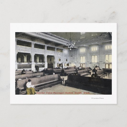 Binnenste Uitzicht van het EU-station Briefkaart (Voorkant)