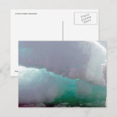 Binnenste uitzicht van smeltend ijs briefkaart (Voorkant / Achterkant)