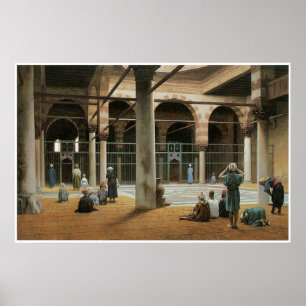 Binnenste van een moskee, 1870 Jean-Leon Gerome Poster
