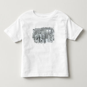 Binnenste van een school kinder shirts