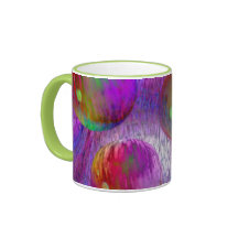 Binnenstroom I Abstracte fractale groene Paarse me