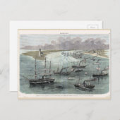 Binnenvaren van New Orleans, Commodore Farragut's  Briefkaart (Voorkant / Achterkant)