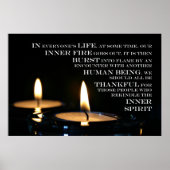 Binnenvlam afdrukken poster (Voorkant)