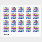 Binnenvrede_ Vierkante Sticker (Vel)
