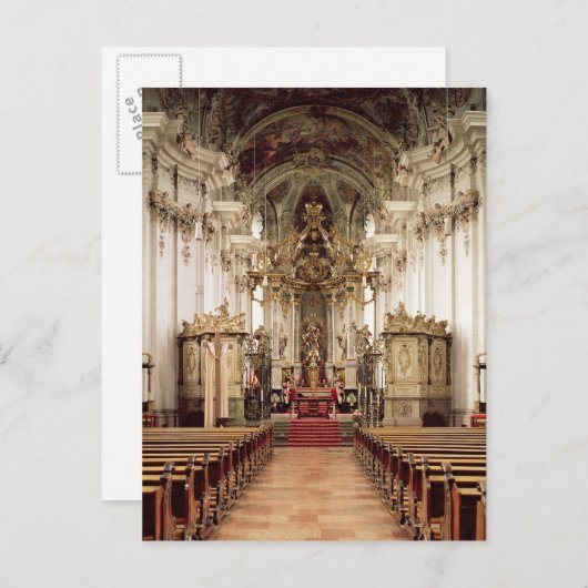 Binnenzijde, ontworpen door Balthasar Neumann 1734 Briefkaart (Voorkant / Achterkant)