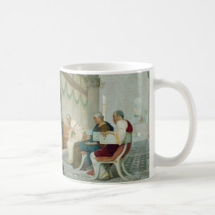 Binnenzijde Romeinse constructie met cijfers Koffiemok