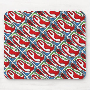 "Binnenzijde uit" Verbonden Afbeelding Abstract De Muismat