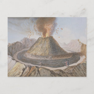 Binnenzijde van de Kone van Vesuvius vóór de 1767  Briefkaart