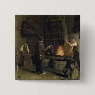 Binnenzijde van de voorzijde, 1837 vierkante button 5,1 cm