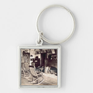 Binnenzijde van een Amerikaanse houten schuur, c.1 Sleutelhanger