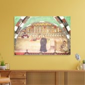 Binnenzijde van een apotheek canvas afdruk (Insitu (Woonkamer))