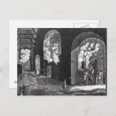 Binnenzijde van een glasfabriek briefkaart (Voorkant / Achterkant)