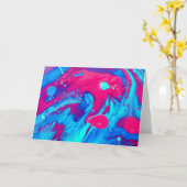 Binnenzijde van een lavallamp kaart (Gele Bloem)