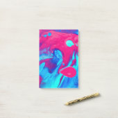 Binnenzijde van een lavallamp post-it® notes (Op bureau)