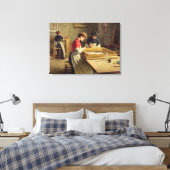 Binnenzijde van een Lijst Gilding Workshop Canvas Afdruk (Insitu (Slaapkamer))