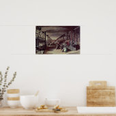 Binnenzijde van een oliefabriek poster (Keuken)