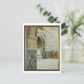 Binnenzijde van het Alhambra, Granada (w/c) Briefkaart (Staand voorkant)