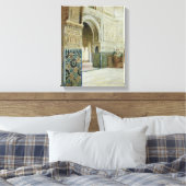 Binnenzijde van het Alhambra, Granada (w/c) Canvas Afdruk (Insitu (Slaapkamer))